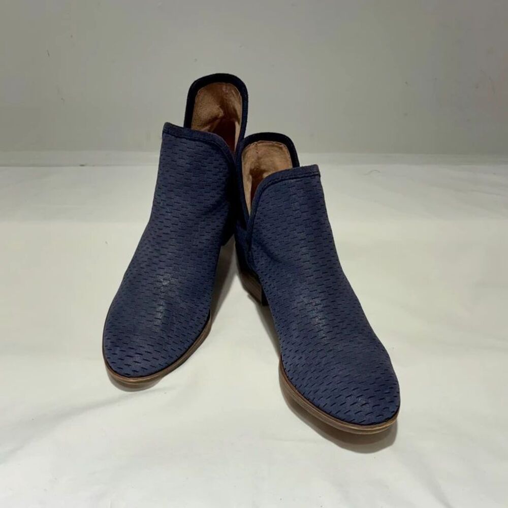 Lucky Brand Perforated Suede Ankle  Size 7.5